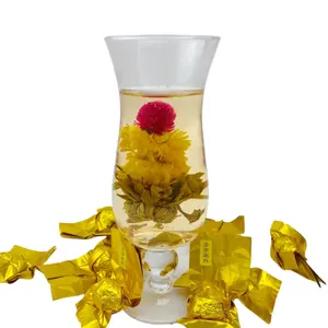 Trung Quốc chất lượng cao handmade Blooming Tea Balls trà xanh cơ sở Gomphrena globosa Calendula hoa trà