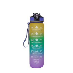 Botella motivacional <span class=keywords><strong>de</strong></span> 32oz para beber directamente, botellas <span class=keywords><strong>de</strong></span> agua <span class=keywords><strong>con</strong></span> Infusor <span class=keywords><strong>de</strong></span> frutas y jugo <span class=keywords><strong>de</strong></span> plástico sin Bpa <span class=keywords><strong>con</strong></span> <span class=keywords><strong>filtro</strong></span> y MARCADOR <span class=keywords><strong>DE</strong></span> TIEMPO - Product Image 1