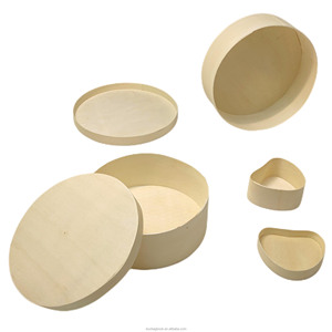 Fabricant chinois de boîte à gâteau en <span class=keywords><strong>bois</strong></span> boîte à dessert avec logo personnalisé imprimé boîtes d'emballage durables multi-usages en <span class=keywords><strong>bois</strong></span> rond sushi togo fromage - Product Image 4