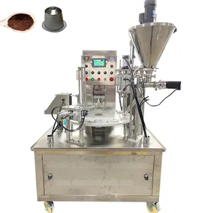 Roterende Automatische Koffiepoeder Vul-En Sluitmachine Voor Het Verpakken Van K-Cup