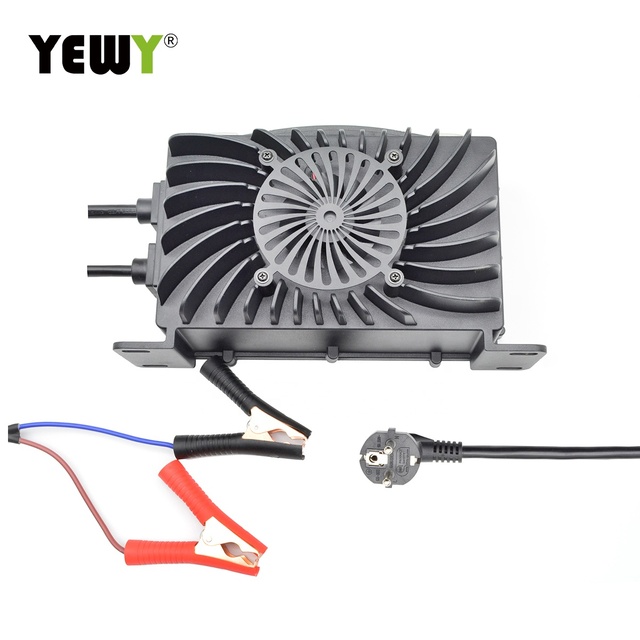 Waterproof 12V 48V 72V Smart Lifepo4 Battery Charger 55A 25A 16A Lithium Ion Lead Acid Battery Charger for  Golf Cart Charger