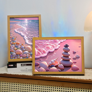 Anime Paysage Personnage Acrylique Cadre Photo Décoration Maison <span class=keywords><strong>Manga</strong></span> Peinture Designs avec Éclairage Nouvel An - Product Image 6