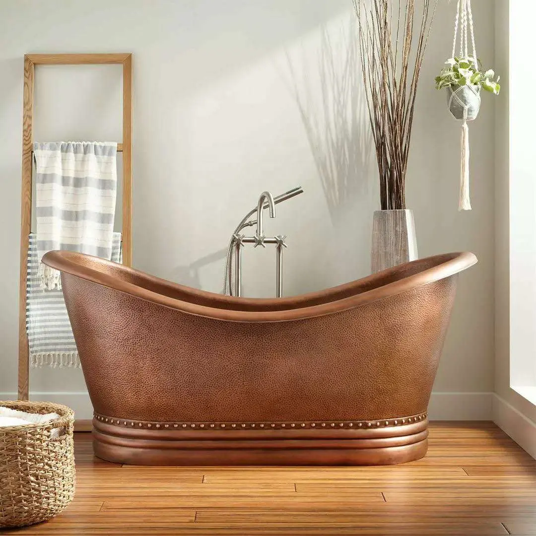 hammered making copper bathtub for home and hotel/bathtub