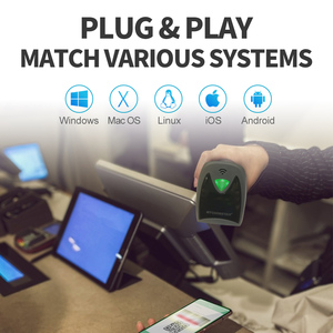 Gtcodestar 1D 2D mã vạch QUÉT SÚNG 2D Bluetooth Máy Quét Mã Vạch Đầu đọc mã vạch không dây máy quét mã qr cho siêu thị - Product Image 3