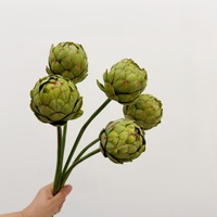 Fleurs artificielles d'artichaut, fleurs d'artichaut vintage, style Wabi-sabi, décoration douce, accessoires floraux pour chambre d'hôtel modèle