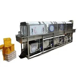 high pressure dairy basket washer plastic tray pallet degreasing cleaning machine plastic crate cages ash-bin washing machine