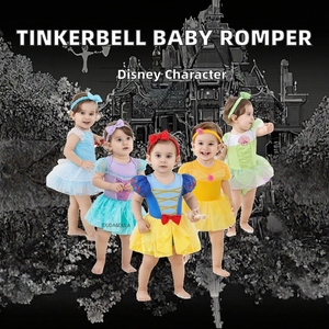 Disfraz <span class=keywords><strong>de</strong></span> Princesa <span class=keywords><strong>de</strong></span> Algodón para Halloween, <span class=keywords><strong>de</strong></span> 3 a 24 Meses, Disfraz <span class=keywords><strong>de</strong></span> Tinkerbell para Bebé Niña con Diadema BPGC-003 - Product Image 2