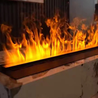 Décoration d'hôtel intérieur moderne Cheminée à vapeur insert 3D Led Flamme Vapeur de brouillard d'eau Cheminées électriques Cheminée à atomisation