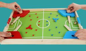 Juego de fútbol de madera 3 en 1, gran oferta, para escritorio, cinco en fila - Product Image 3