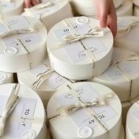 Boîte-cadeau d'emballage de carton de tube de stockage rond de nouvelle conception