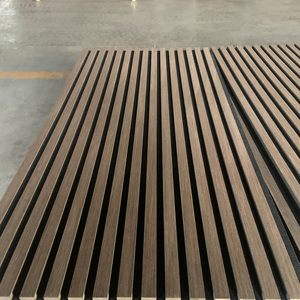 Tấm cách âm với veneer óc chó, lý tưởng cho các studio podcast thiết kế hiện đại bảng tường âm thanh - Product Image 4