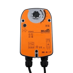 Actionneur rotatif LF24-S à sécurité intégrée pour écoles, 24V, 1x SPDT, IP54, ouverture/fermeture, interrupteur auxiliaire intégré en aluminium - Product Image 1