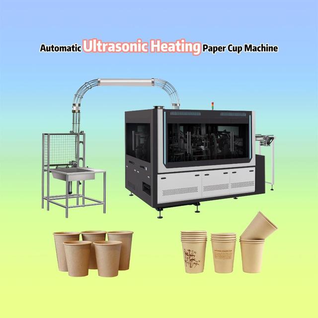Fully Automatic Disposable Paper Cup Making Machine High Speed Single Layer Coffee Cup Forming Machinery for Cold Hot Drink