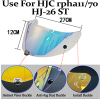 Visière de casque photochromique pour moto RPHA 70 PRHA 11 HJ-26, écran de protection pour casque intégral, pare-brise pour casque de moto