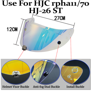 Visière de casque photochromique pour moto <span class=keywords><strong>RPHA</strong></span> 70 PRHA 11 HJ-26, écran de protection pour casque intégral, pare-brise pour casque de moto - Product Image 2