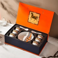 Ensemble personnalisé de luxe léger, boîte-cadeau de noël, boîte d'emballage, tasse, tasse à café, boîtes pour tasses avec mousse