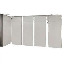 Cloison télescopique mobile en MDF, épaisseur 65 mm, hauteur maximale 4000 mm, design industriel pour salle de réunion