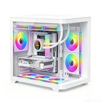 Boîtier PC Gamer Micro ATX ITX personnalisé avec panneau en verre trempé, châssis de bureau BTX pour le gaming