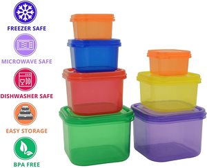 Kit de 14 conteneurs de contrôle des portions alimentaires sans BPA multicolores <span class=keywords><strong>pour</strong></span> 21 jours <span class=keywords><strong>pour</strong></span> les régimes amaigrissants - Product Image 2
