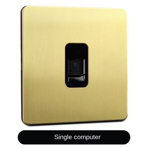 Interruptor de pared eléctrico Retro Vintage, interruptor de palanca de latón, interruptor de luz de panel de acero inoxidable - Product Image 2