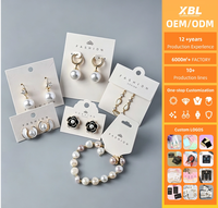 Comment Emballer Carte de Boucles d'Oreilles Support Bague Blanc Affichage Bijoux Emballage Carte Papier avec Logo Personnalisé