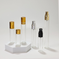 Mini Atomizador de Perfume de Vidrio Transparente de 2ml 3ml, Botella de Spray Recargable, Vial de Fragancia, Envase de Prueba, Impresión Serigrafiada 5ml 10ml