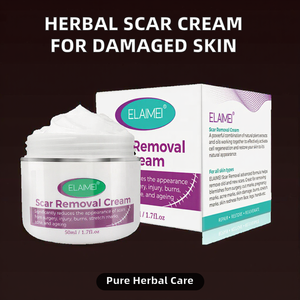 Crema Reparadora de Cicatrices Herbal con Perla ELAIMEI, Vitamina C de Fácil Absorción para Piel Dañada, Cesárea, Quemaduras, Cuidado de Estrías - Product Image 2