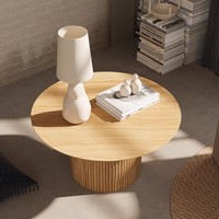 ModHomi 2025 Nouveau design Table basse ronde en bois pour la détente et les loisirs
