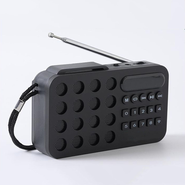Rechargeable Portable FM Radio Mini Solar BT Wireless Speaker Support USB TF Card MP3 Music Player With FM Radio Receiver