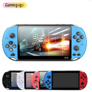 เครื่องเล่นเกมพกพา X X12 หน้าจอ TFT 5.1 นิ้ว พร้อมเกมคลาสสิกในตัวกว่า 3000 เกม รองรับ 12 อีมูเลเตอร์ ช่องต่อ AV เครื่องเล่นวิดีโอเกมย้อนยุคแบบพกพา - Product Image 2