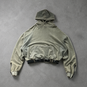 Sweat-shirts personnalisés en coton 100% lourd, surdimensionnés, effet délavé vintage, OEM - Product Image 1