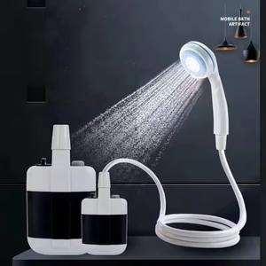High Pressure Portable Electric <b>Shower</b> Pump with Adjustable Water Flow for Bathroom and Outdoor Use - Product Image 4