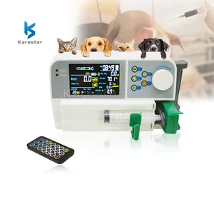 Karestar K-GS01 veteriner tıbbi cihaz Iv veteriner sıvı pompası taşınabilir veteriner infüzyon şırınga pompası