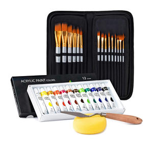 Juego de Pintura Acrílica de Alta Calidad, 24 Colores, Pigmentos Ricos, Pintura de Emulsión Acrílica con Pinceles para Pintar Lienzos y Telas - Product Image 2