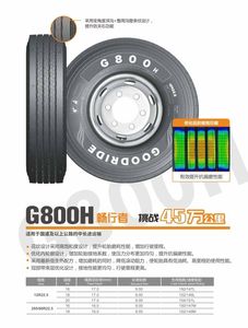 ยางเรเดียลสำหรับรถบรรทุกหนักแบบลม 12R22.5-18PR G800H รุ่นใหม่ - Product Image 6