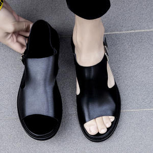 Chaussures d'été décontractées de luxe pour hommes en cuir véritable, nouvelles chaussures de conduite respirantes en cuir véritable - Product Image 4