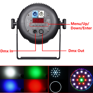 Apparecchiature di illuminazione professionale per palcoscenico di nuovo Design 19 pz * 15w RGBW4IN1 DMX Focus lampada Par Light - Product Image 5