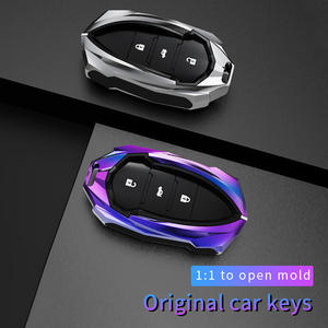 Housse de clé de voiture en cuir et métal Logo pour Chery Tiggo 7 <span class=keywords><strong>pro</strong></span> 8 PLUS Exeed Tiggo 2 3x Arrizo 5 <span class=keywords><strong>Pro</strong></span> Gx 5x EQ7 Tiggo 4 Accessoires - Product Image 3