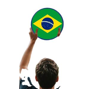 Vente en gros de soucoupes volantes en nylon personnalisées, portables et pliables avec poche, pour événements sportifs et jeux de ballon au Brésil - Product Image 3