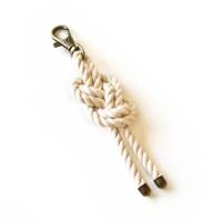 Porte-clés tressé fait main en corde, pendentif nœud marin, élégant porte-clés pour hommes et femmes