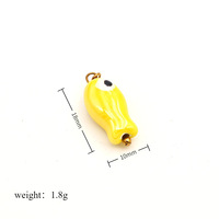 Hongtong AC-30 Breloque en céramique en forme de poisson et étoile de mer, mignonne et minimaliste, nouvelle arrivée, composant pour la création de bijoux DIY