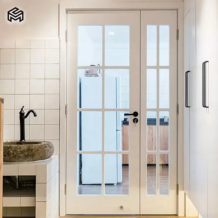 Weiße einfache benutzer definierte Schlafzimmer moderne innere feste Holztür für Wohnzimmer