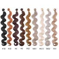 Extensions de Cheveux Synthétiques Naturels Blonds, Ondulés, Ondulés, 26 Pouces