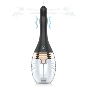 Clistere elettrico automatico Vagina & Anal Cleaner Douche Bulb Design gomma medica salute igiene giocattolo del sesso anale clistere