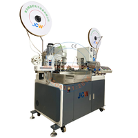 Machine de sertissage automatique à double tête JCW-CST17B pour bornes de câbles, équipement de fabrication de câbles avec insertion de fiches étanches