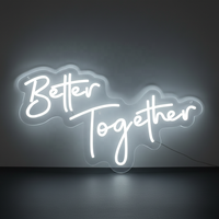 Néon personnalisé « Better Together » pour fête, vente chaude 2026