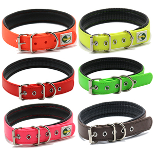 Super Steeds, collares de perro de Navidad recubiertos de PVC, tamaño <span class=keywords><strong>XXL</strong></span>, pajarita de lujo, luces, decoración de remaches, patrón sólido para mascotas de moda - Product Image 3