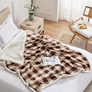 Manta de Lana Sintética de Poliéster 100% Súper Suave y Cálida, Tejida, Lisa, para Sofá, Cama, Uso en las Cuatro Estaciones, Lavable a Máquina - Product Image 1