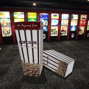 Gobelet en papier jetable à paroi simple pour popcorn, chaud ou froid, avec logo, emballage pour cinéma - Product Image 6