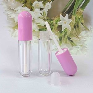 Tube de brillant à lèvres transparent en gros, 5 ml, contenant cosmétique vide avec capuchon à vis souple pour rouge à lèvres liquide, tubes de brillant à lèvres en plastique - Product Image 3